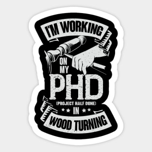 Funny Wood Turning Turner Gift Sticker